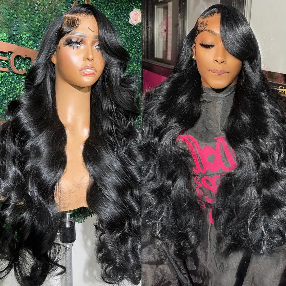 Body Wave Glueless HD Lace Frontal Wigs 13x4 HD Lace Front Wig India Curly Que Locs