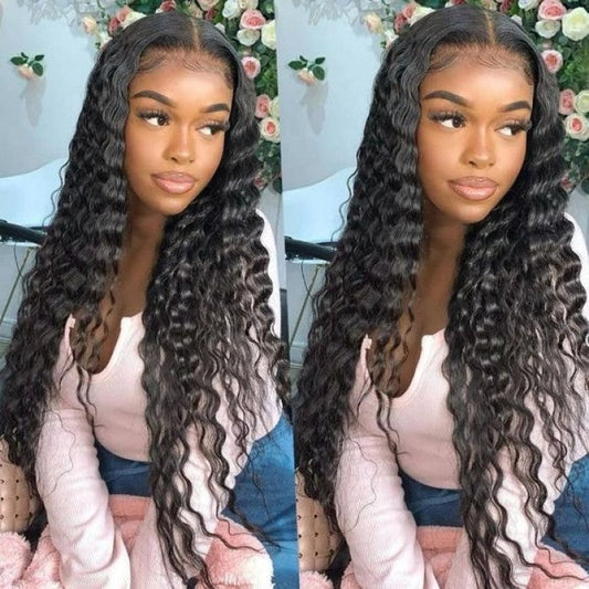 Virgin Brazilian Loose Deep Wave 13x4 HD Lace Frontal Wigs